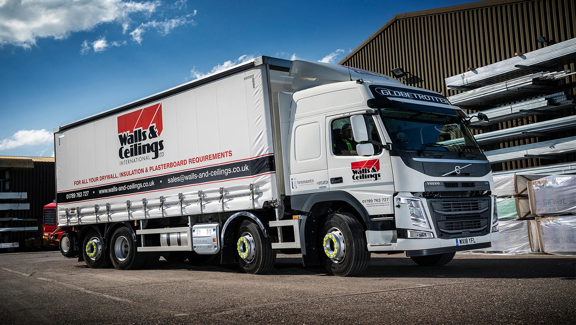 Volvo Trucks deliver a solid distribution structure at Walls & Ceilings